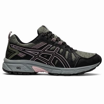 Asics Gel-Venture 7 - Naisten Polkujuoksukengät - Vihreä/Pinkki